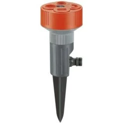 Brandneu 🎉 Gardena 4-Flächenregner Twist Inkl. Schlauchstück Rasensprenger Gartensprenger ⌛