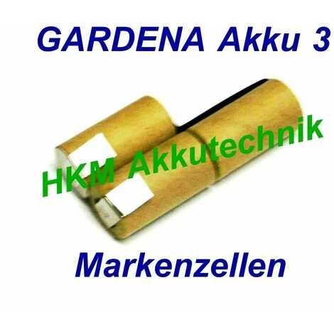 Am billigsten 👍 GARDENA Accu 3 Akku 3,6V - 2,4 Ah NiCd Original Markenzellen Für Original Lader 👍 3 Am billigsten 👍 GARDENA Accu 3 Akku 3,6V - 2,4 Ah NiCd Original Markenzellen Für Original Lader 👍