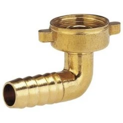 Auslauf ❤️ GARDENA MESSING-WINKELVERSCHRAUBUNG: MESSING-WINKEL MIT 26,5 MM (G 3/4 ZOLL)-GEWINDE, FÜR 13 MM (1/2 ZOLL)-SCHLAUCH, ZUR EINFACH 😉
