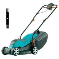 Beste Bewertungen von 🛒 GARDENA PowerMax 1100W Rasenmäher-Paket - 1 Ersatzklinge - 32 Cm Schnittlänge 🥰